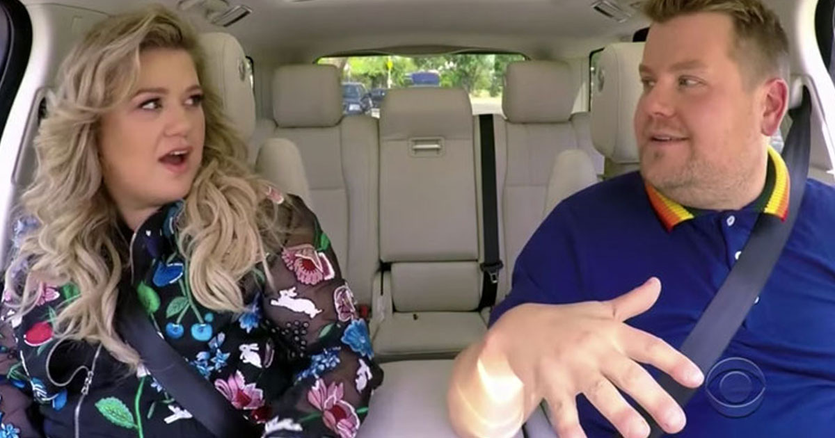 James Corden Shocks Kelly Clarkson During Carpool Karaoke With Surprise Date