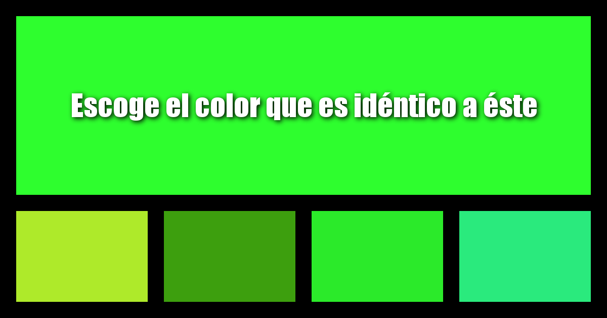 ¿Cómo De Bien Puedes Diferenciar Los Colores?